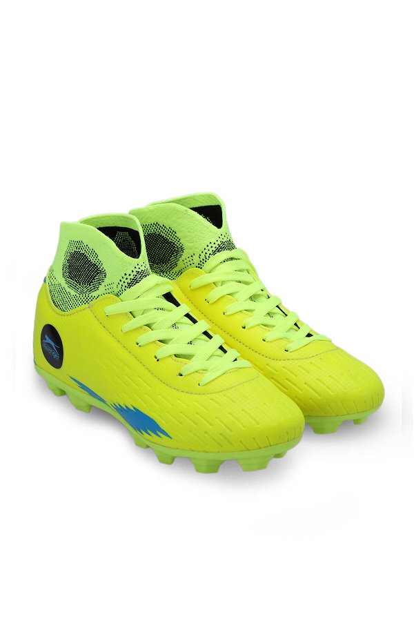 Slazenger HADAS KRP Futbol Erkek Çocuk Krampon Ayakkabı Neon Sarı