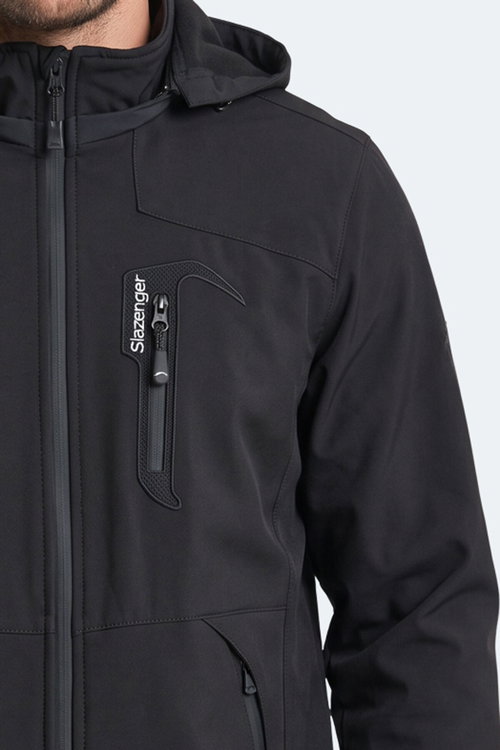 Slazenger HADIL Erkek Su İtici Siyah Mont & Kaban