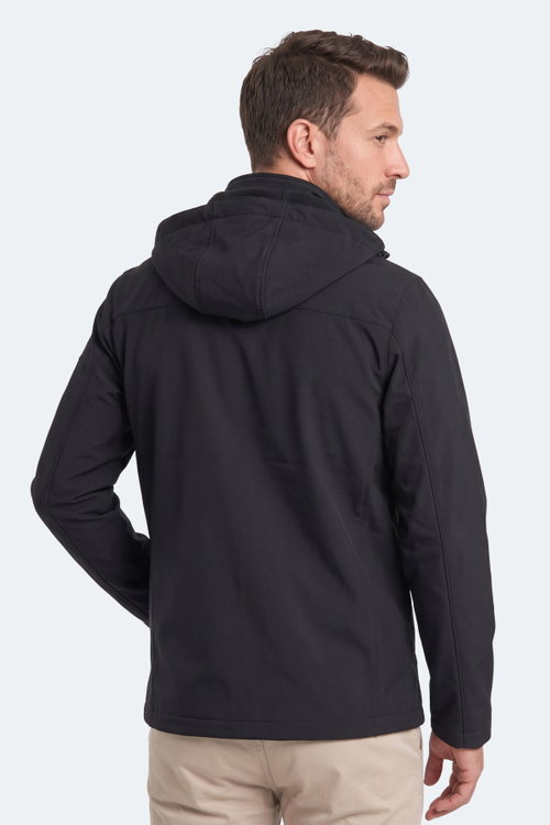Slazenger HADIL Erkek Su İtici Siyah Mont & Kaban
