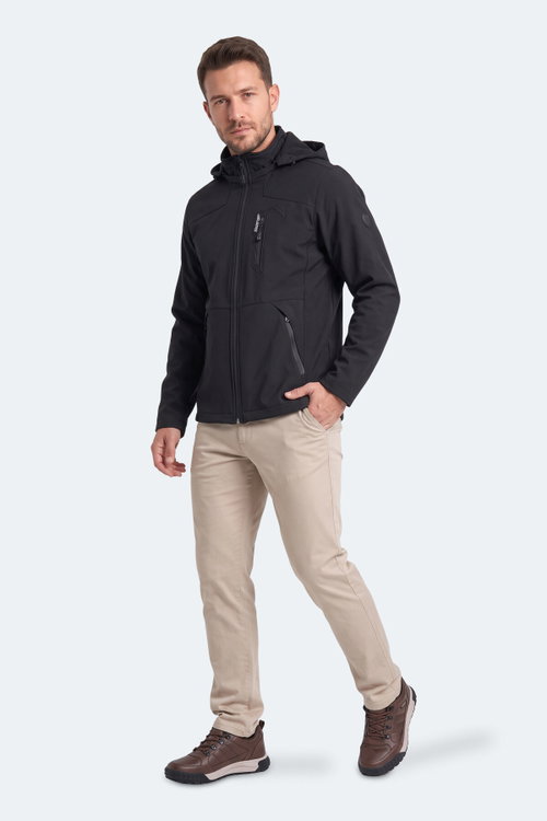 Slazenger HADIL Erkek Su İtici Siyah Mont & Kaban