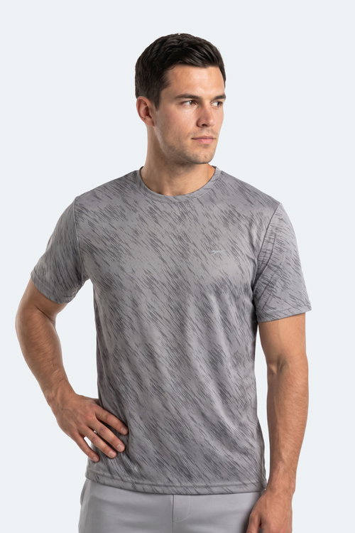 Slazenger HADY I 2 Lİ SET Erkek Koyu Gri - Beyaz Tişört