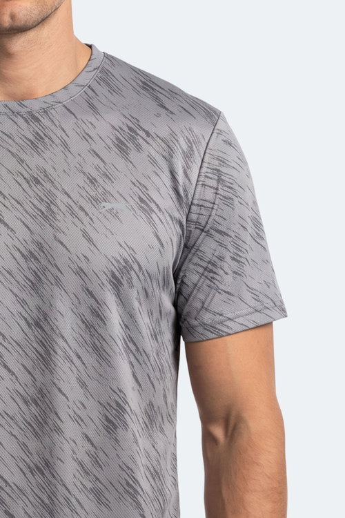 Slazenger HADY I 2 Lİ SET Erkek Koyu Gri - Beyaz Tişört