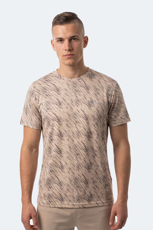 Slazenger HADY I 3 LÜ SET Erkek Bej - Mavi - Nane Tişört