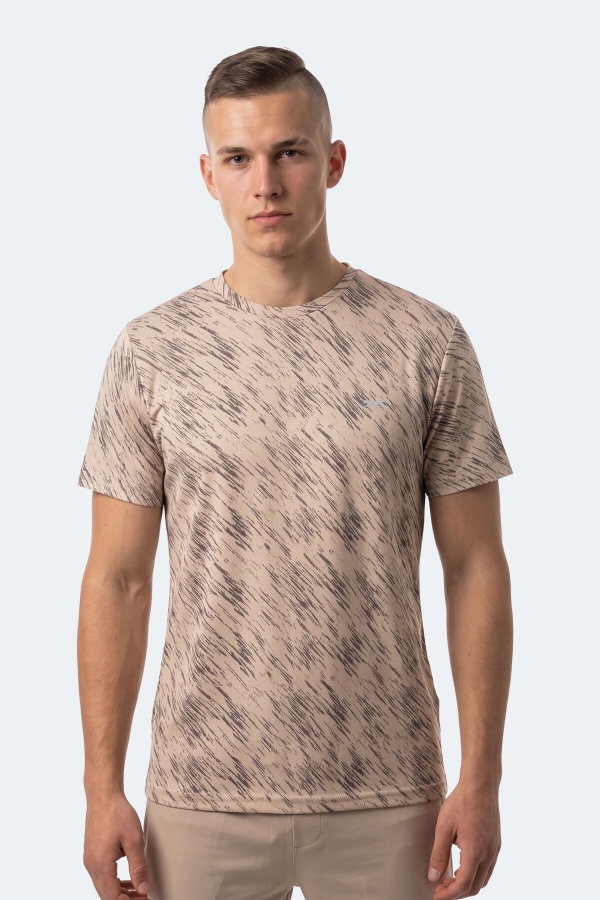 Slazenger HADY I 3 LÜ SET Erkek Bej - Mavi - Nane Tişört