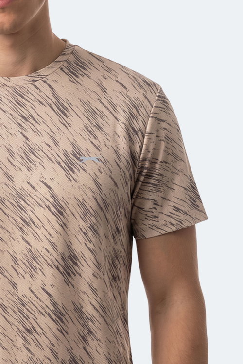 Slazenger HADY I 3 LÜ SET Erkek Bej - Mavi - Nane Tişört