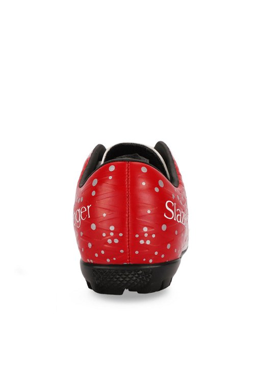 Slazenger HANIA HS Futbol Erkek Çocuk Krampon Ayakkabı Beyaz / Kırmızı