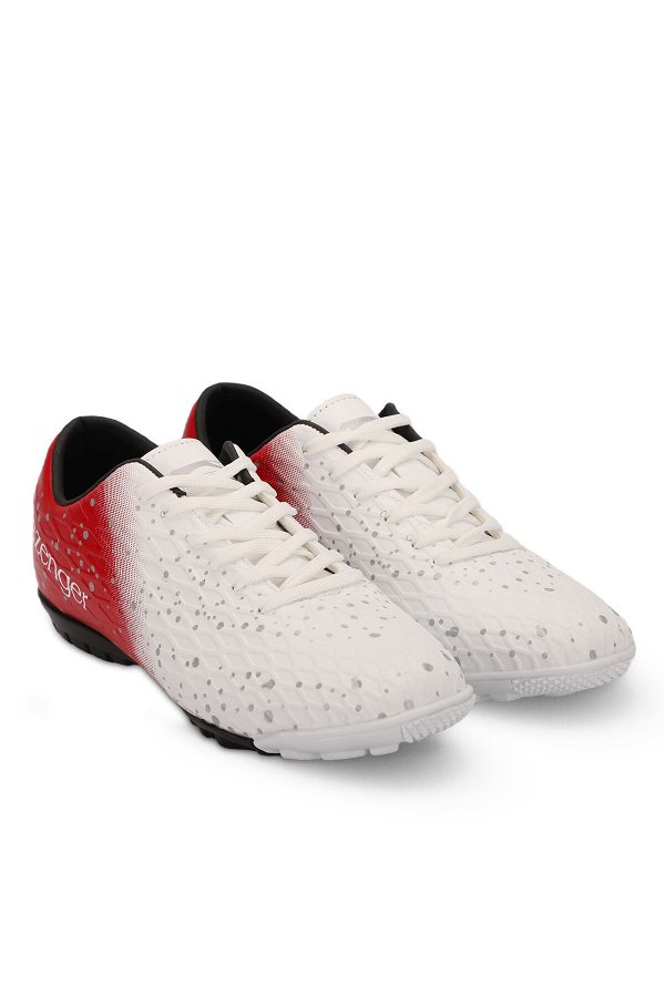 HANIA HS Futbol Erkek Halı Saha Ayakkabı Beyaz / Kırmızı