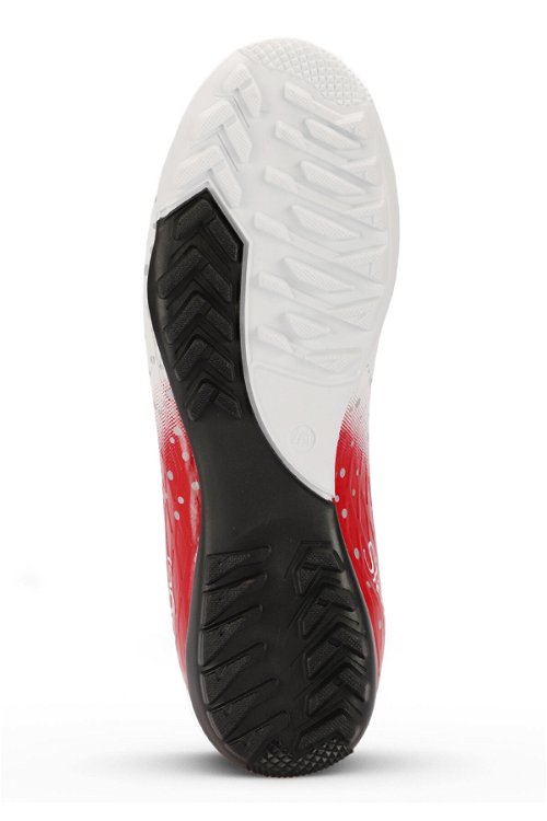 HANIA HS Futbol Erkek Halı Saha Ayakkabı Beyaz / Kırmızı