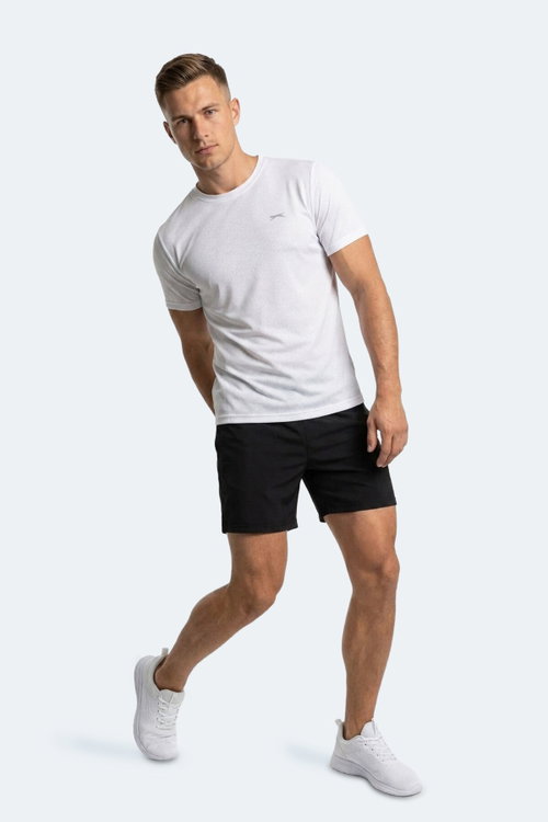 Slazenger HARDFLEX 2 Lİ SET Erkek Beyaz - Siyah Tişört