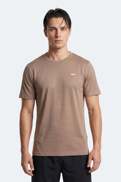 Slazenger HARDFLEX 3 LÜ SET Erkek Vizon - Açık Mavi - Su Yeşili Tişört