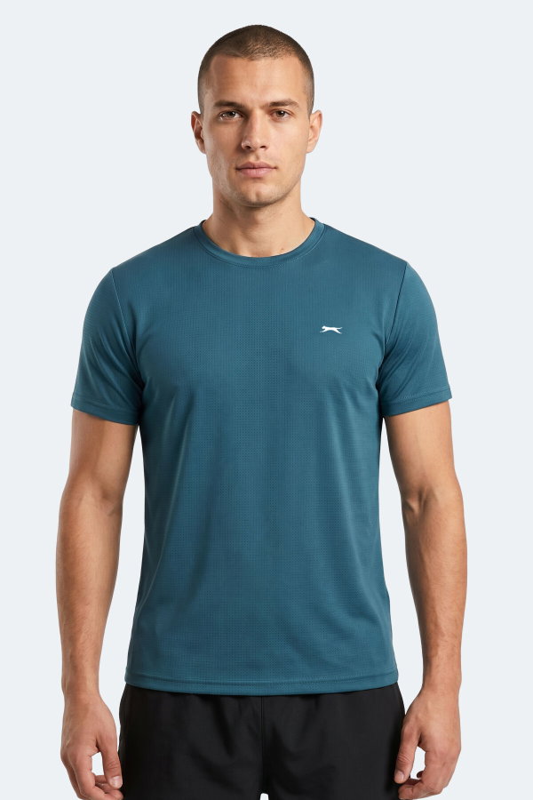 Slazenger HARDFLEX 5 Lİ SET Erkek Siyah - Beyaz - Gri - Vizon - Petrol Tişört
