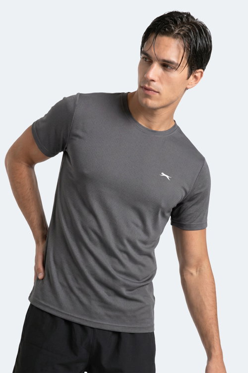 Slazenger HARDFLEX Erkek Koyu Gri Tişört