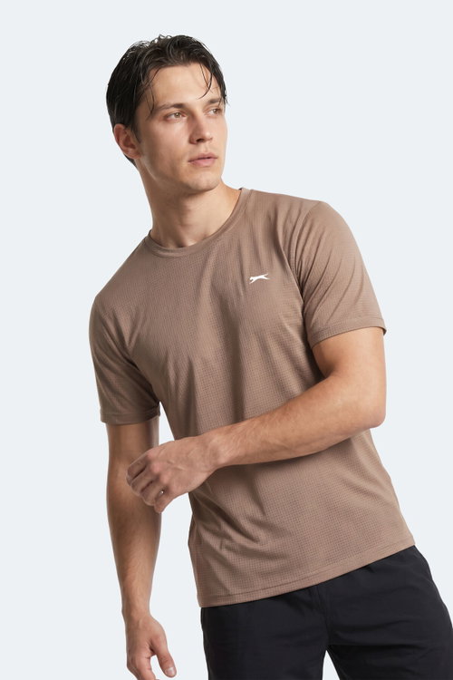 Slazenger HARDFLEX Erkek Vizon Tişört