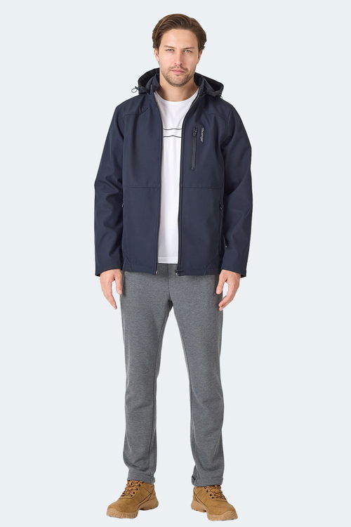 Slazenger HARMONIC Erkek Kapüşonlu Fermuarlı Lacivert Yelek