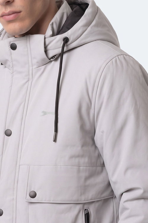 Slazenger HARTA Erkek Su İtici Taş Gri Mont & Kaban