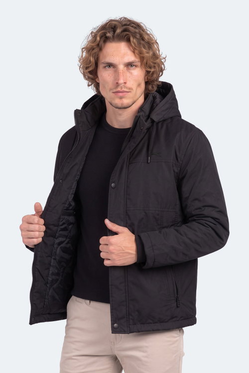 Slazenger HARVE I Erkek Siyah Mont & Kaban