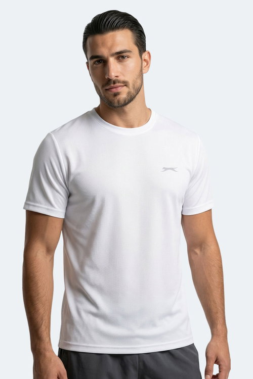 Slazenger HAUNTED I 3 LÜ SET Erkek Beyaz - Siyah - Koyu Gri Tişört