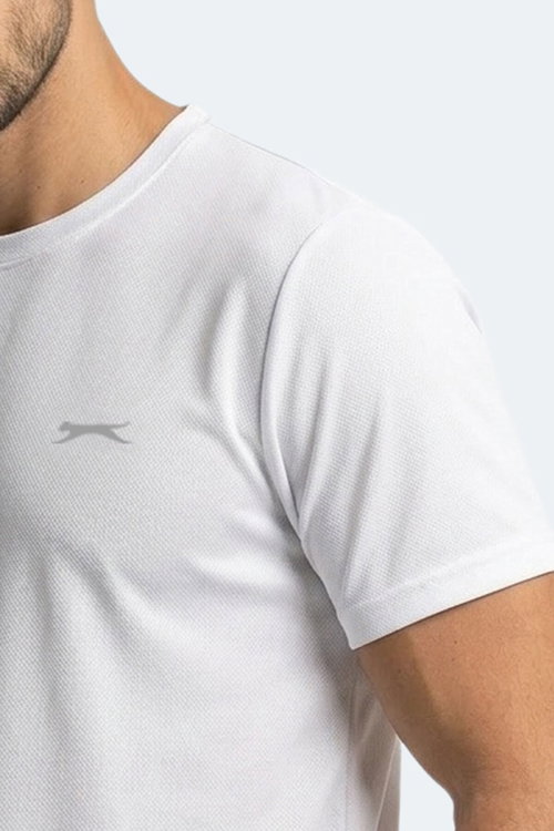 Slazenger HAUNTED I 3 LÜ SET Erkek Beyaz - Siyah - Koyu Gri Tişört