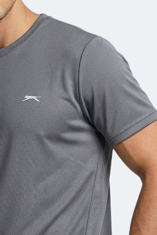 Slazenger HAUNTED I 3 LÜ SET Erkek Beyaz - Siyah - Koyu Gri Tişört