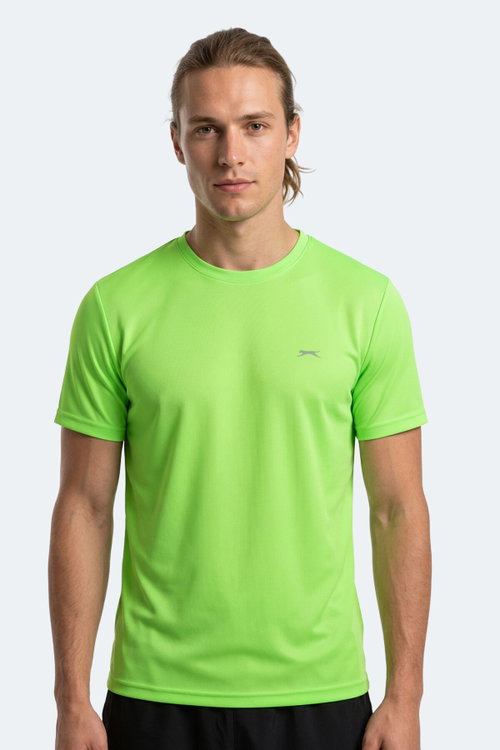 Slazenger HAUNTED I 3 LÜ SET Erkek Neon Yeşil - Neon Turuncu - Açık Mavi Tişört