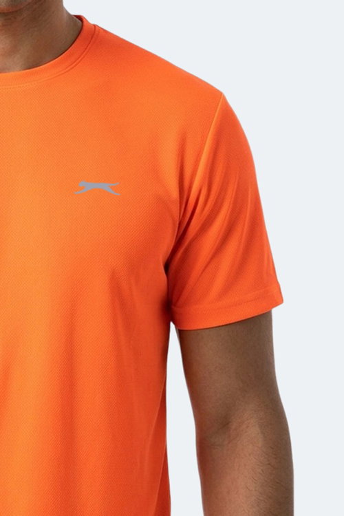 Slazenger HAUNTED I 3 LÜ SET Erkek Neon Yeşil - Neon Turuncu - Açık Mavi Tişört