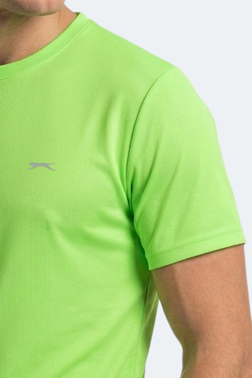 Slazenger HAUNTED I 3 LÜ SET Erkek Neon Yeşil - Neon Turuncu - Açık Mavi Tişört