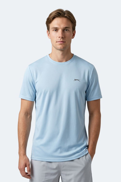 Slazenger HAUNTED I Erkek Açık Mavi Tişört