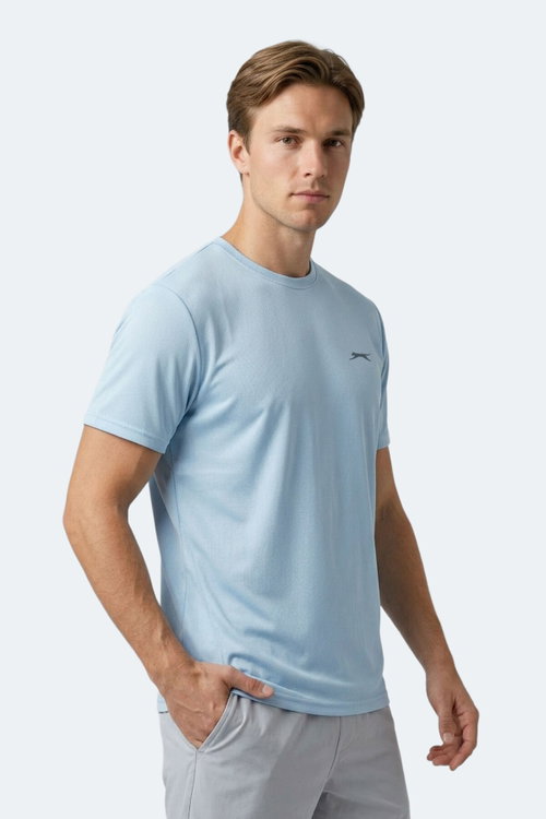Slazenger HAUNTED I Erkek Açık Mavi Tişört