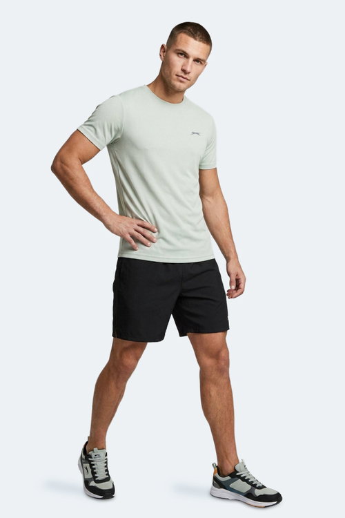 Slazenger HAUNTED I Erkek Açık Yeşil Tişört