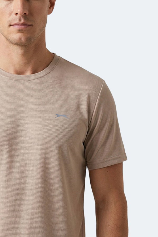 Slazenger HAUNTED I Erkek Bej Tişört