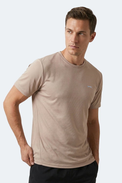 Slazenger HAUNTED I Erkek Bej Tişört