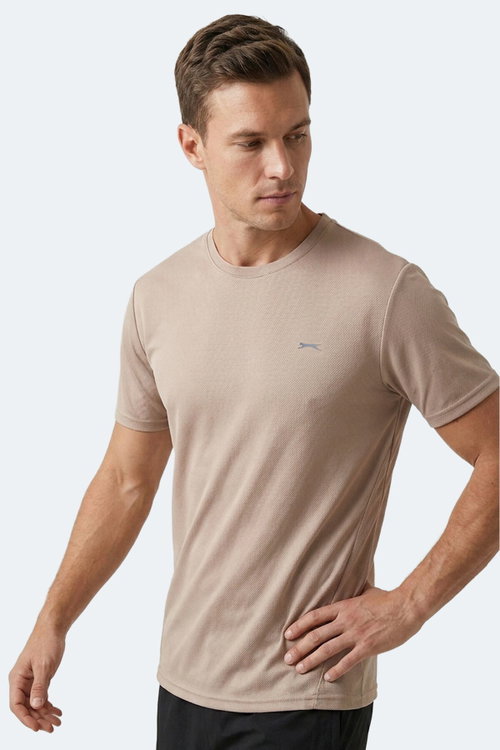 Slazenger HAUNTED I Erkek Bej Tişört