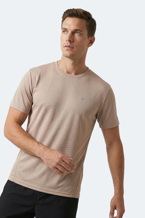 Slazenger HAUNTED I Erkek Bej Tişört