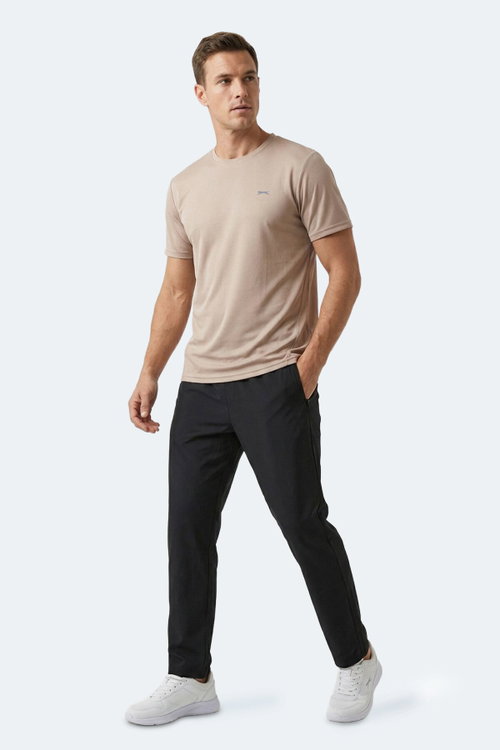 Slazenger HAUNTED I Erkek Bej Tişört