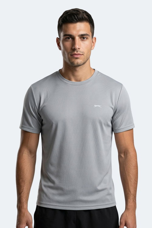 Slazenger HAUNTED I Erkek Gri Tişört