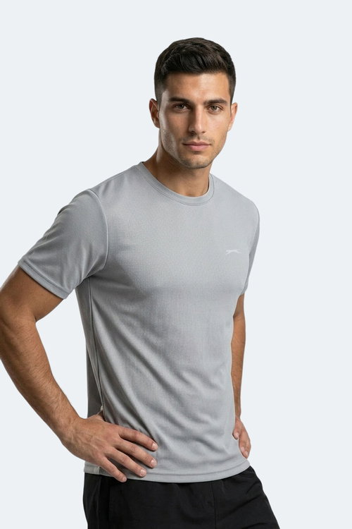 Slazenger HAUNTED I Erkek Gri Tişört