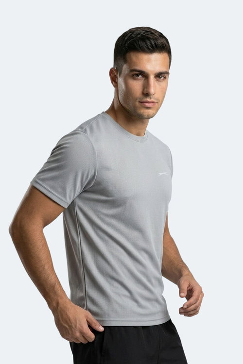 Slazenger HAUNTED I Erkek Gri Tişört