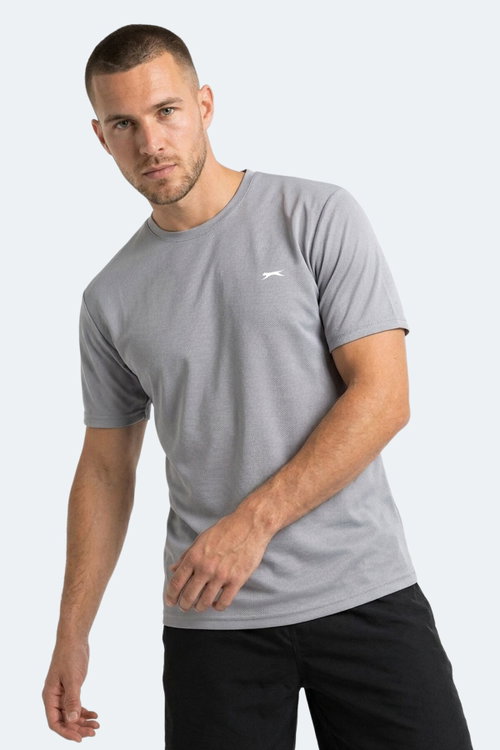 Slazenger HAUNTED I Erkek Gümüş Tişört