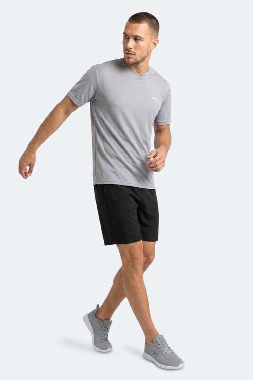 Slazenger HAUNTED I Erkek Gümüş Tişört