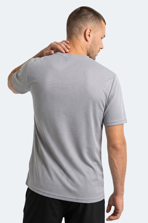 Slazenger HAUNTED I Erkek Gümüş Tişört