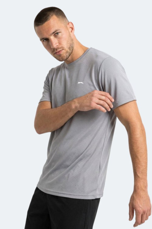 Slazenger HAUNTED I Erkek Gümüş Tişört