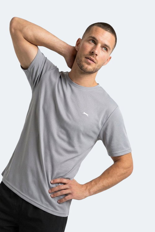 Slazenger HAUNTED I Erkek Gümüş Tişört