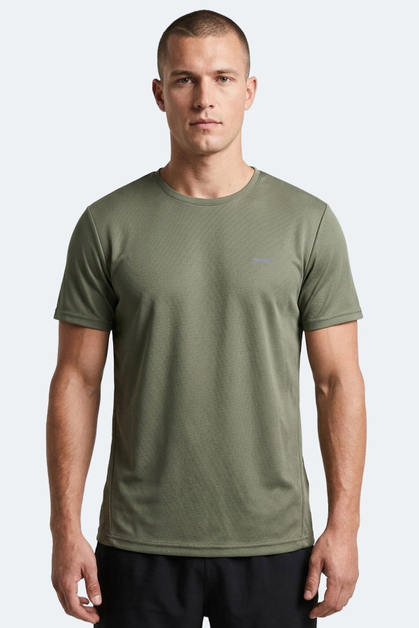 Slazenger HAUNTED I Erkek Haki Tişört