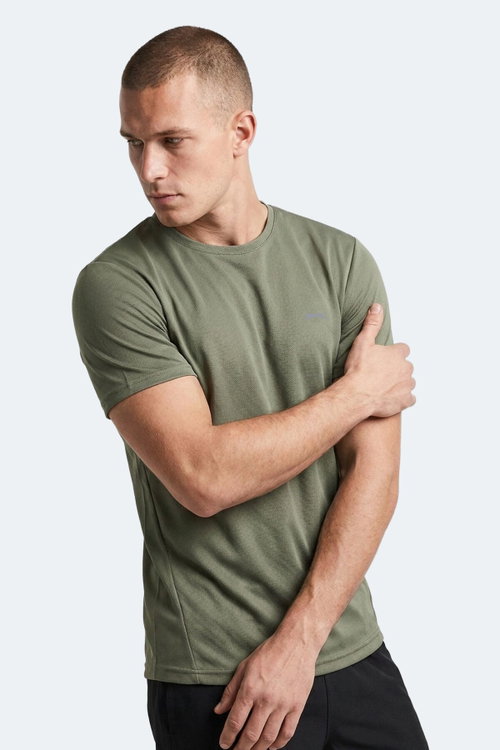 Slazenger HAUNTED I Erkek Haki Tişört