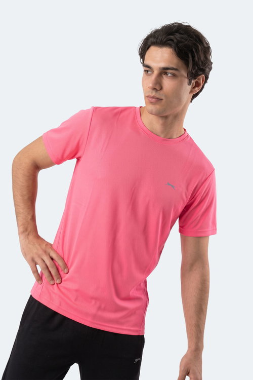 Slazenger HAUNTED I Erkek Neon Pembe Tişört