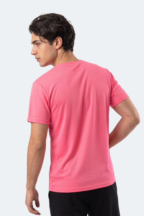 Slazenger HAUNTED I Erkek Neon Pembe Tişört