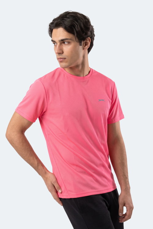Slazenger HAUNTED I Erkek Neon Pembe Tişört