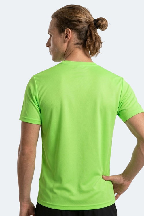 Slazenger HAUNTED I Erkek Neon Yeşil Tişört