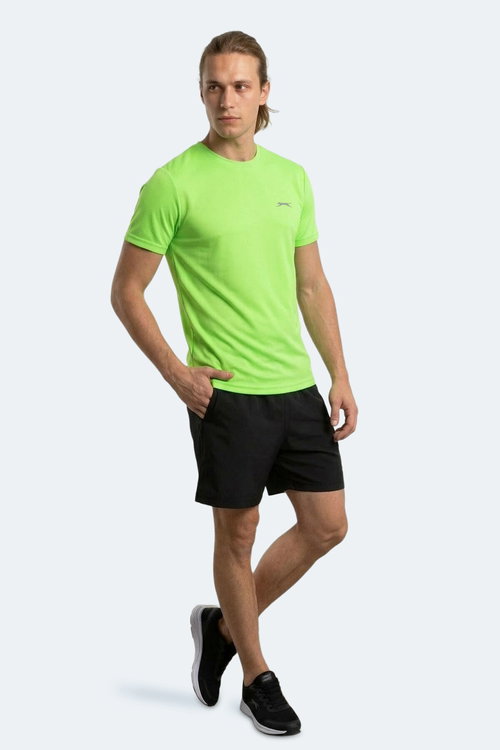 Slazenger HAUNTED I Erkek Neon Yeşil Tişört