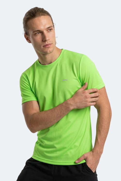 Slazenger HAUNTED I Erkek Neon Yeşil Tişört